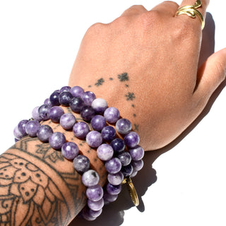Lepidolite | Beaded Bracelet