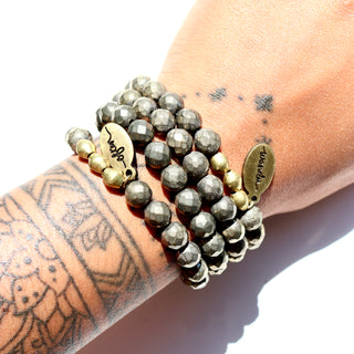 Pyrite | Beaded Bracelet