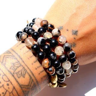 Black Tourmaline | Beaded Bracelet