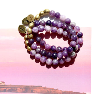 Lepidolite | Beaded Bracelet