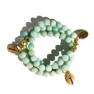 Brazilian Amazonite | Beaded Bracelet