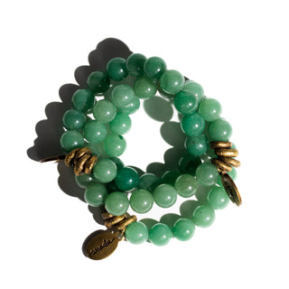 Green Aventurine Large Bead | Beaded Bracelet