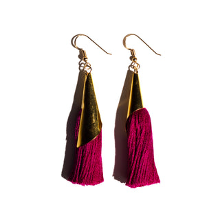 Fuchsia Fringe | Earrings