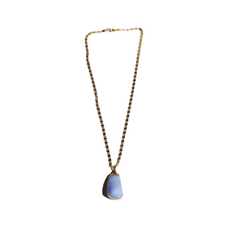 Blue Lace Agate Talisman | Necklace