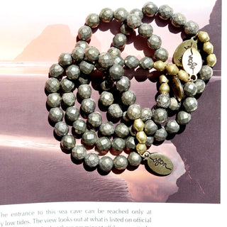 Pyrite | Small Bead | Beaded Bracelet