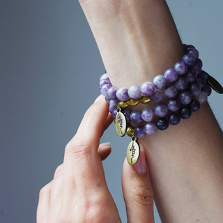 Lepidolite | Beaded Bracelet