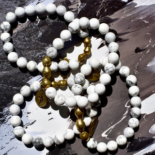 White Howlite | Beaded Bracelet