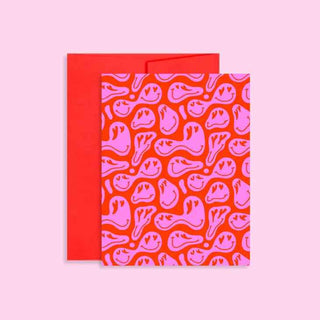 Valentine's Day Smiley Face | Note Card