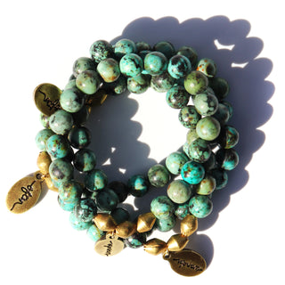 African Turquoise | Beaded Bracelet