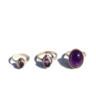 Amethyst | Tibetan Gemstone Rings