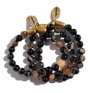 Black Tourmaline | Beaded Bracelet