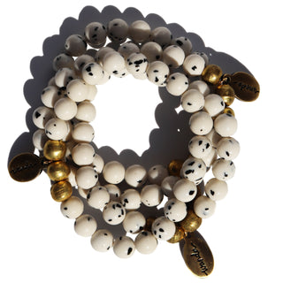 Dalmatian Jade | Beaded Bracelet