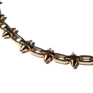 Spiked chain 24k Gold Overlay & 13" + 2.5" with extender