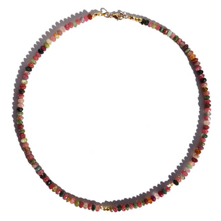 Faceted Rainbow Tourmaline | Necklace