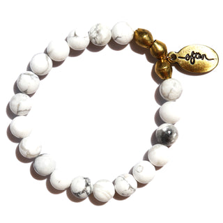 White Howlite | Beaded Bracelet