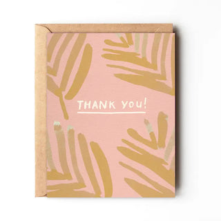 Pink Palm Thanks | Note Card