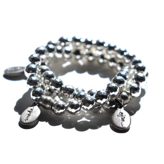 Silver Hematite | Beaded Bracelet