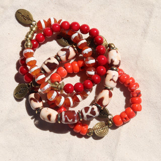 Dzi Agate | Beaded Bracelet