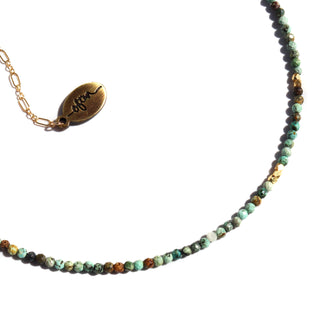 African Turquoise Petite | Gemstone Choker Necklaces