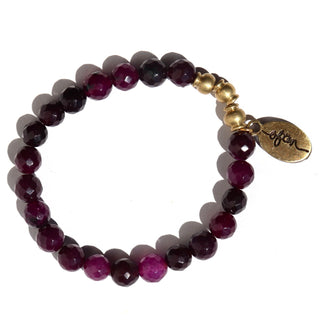 Amethyst Jade | Beaded Bracelet