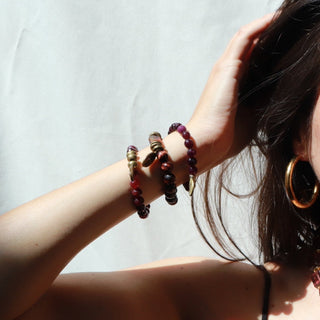 Amethyst Jade | Beaded Bracelet