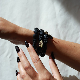 Black Skull | Beaded Bracelet