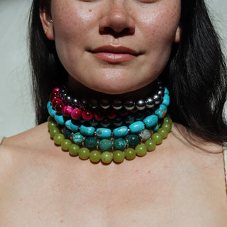 Chunky Turquoise | Choker Necklace