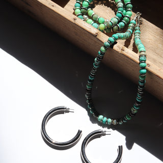 Chrysoprase Heart Line | Necklace