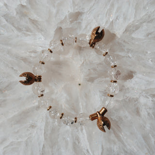 Clear Quartz Jingle | Beaded Bracelet