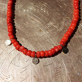 Coral Sunburst | Choker Necklace