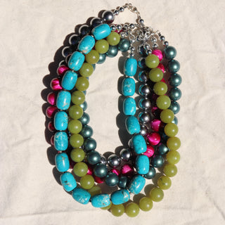 Olive Jade | Bauble Choker Necklace