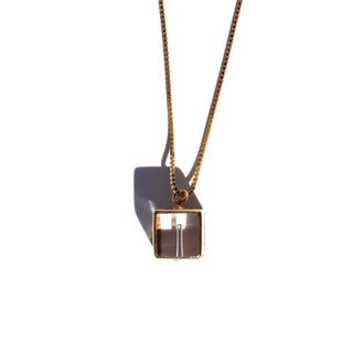 Gemstone Cube Charm | Necklaces