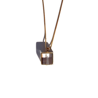 Gemstone Cube Charm | Necklaces