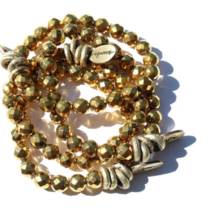 Golden Hematite | Beaded Bracelet