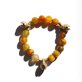 Golden Agate Jingle | Beaded Bracelet