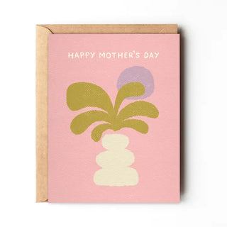 Happy Mother's Day Abstract Plant | Note Card