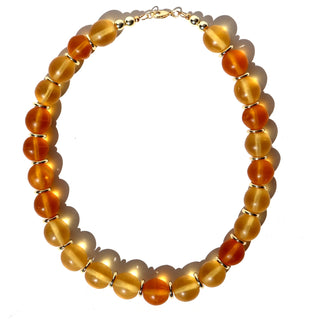 Honey Glass Bauble |Necklace