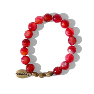 Pink Agate | Beaded Bracelet