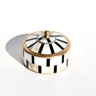 Mother of Pearl Brass Keepsake Box