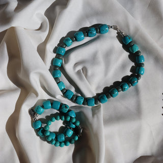 Turquoise + Guatemalan Jade | Necklace
