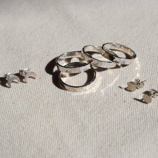 Thick Hammered Sterling Silver | Ring