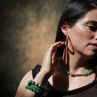 Jade Bauble Bar |Necklace