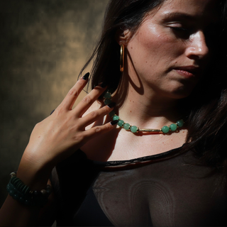 Jade Bauble Bar |Necklace