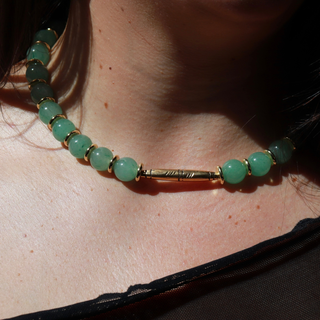 Jade Bauble Bar |Necklace