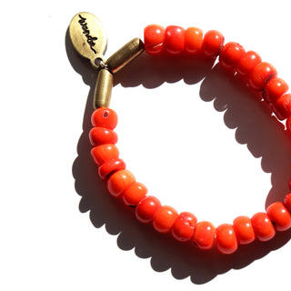 Orange Coral | Beaded Bracelet