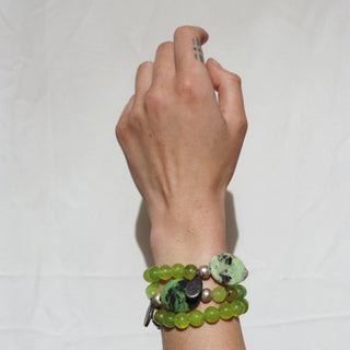 Peridot Jade | Beaded Bracelet