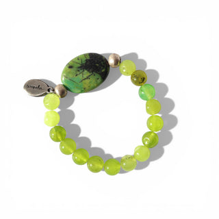 Peridot Jade | Beaded Bracelet