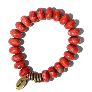 Persimmon Coral | Beaded Bracelet