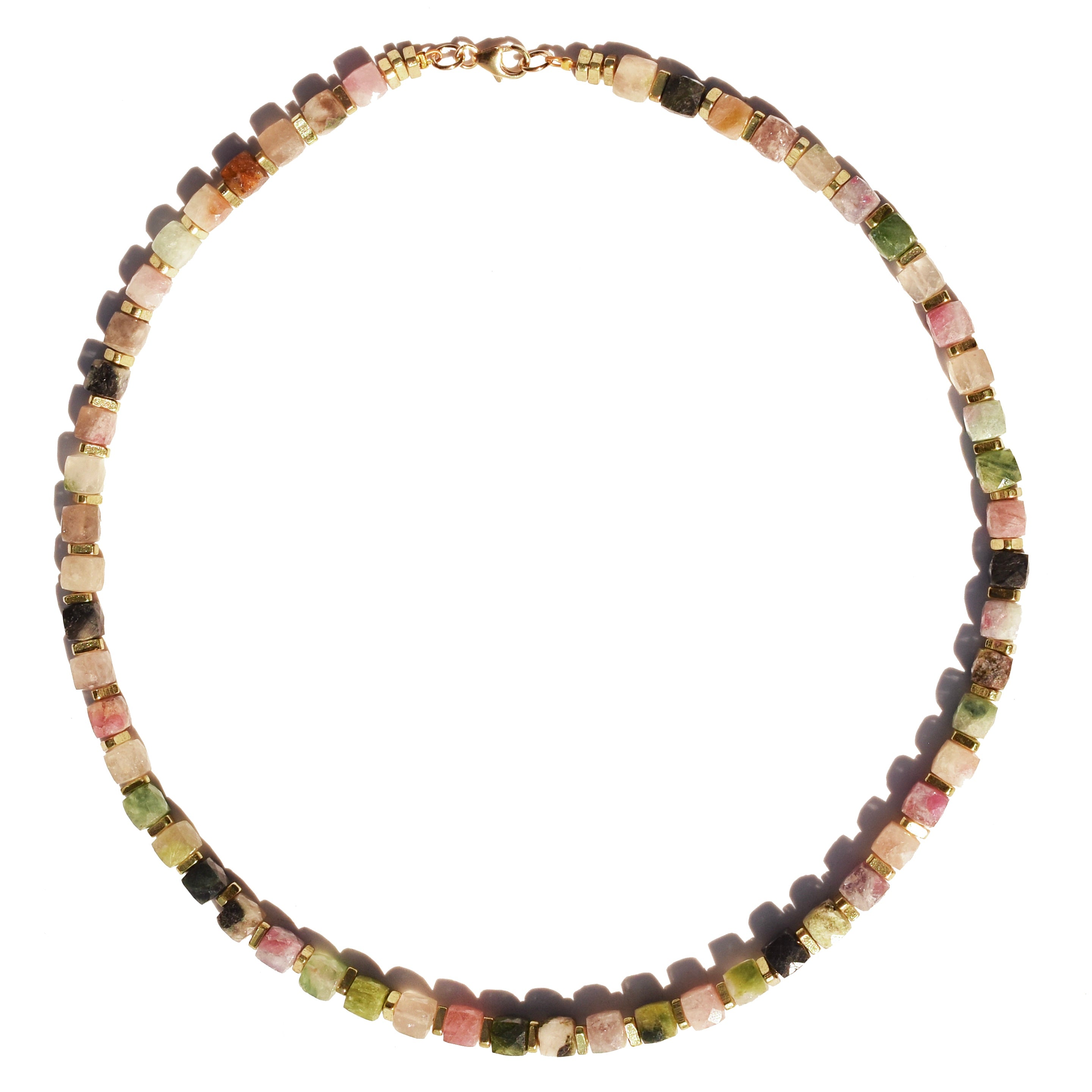 MONICA'S Custom Rainbow Multi Gemstone Beads 16cm – Beads And Love