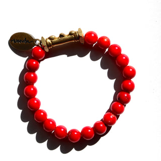Red Coral | Beaded Bracelet